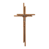 Crocifisso Monumentale in Ottone, 38 x 18,5 cm